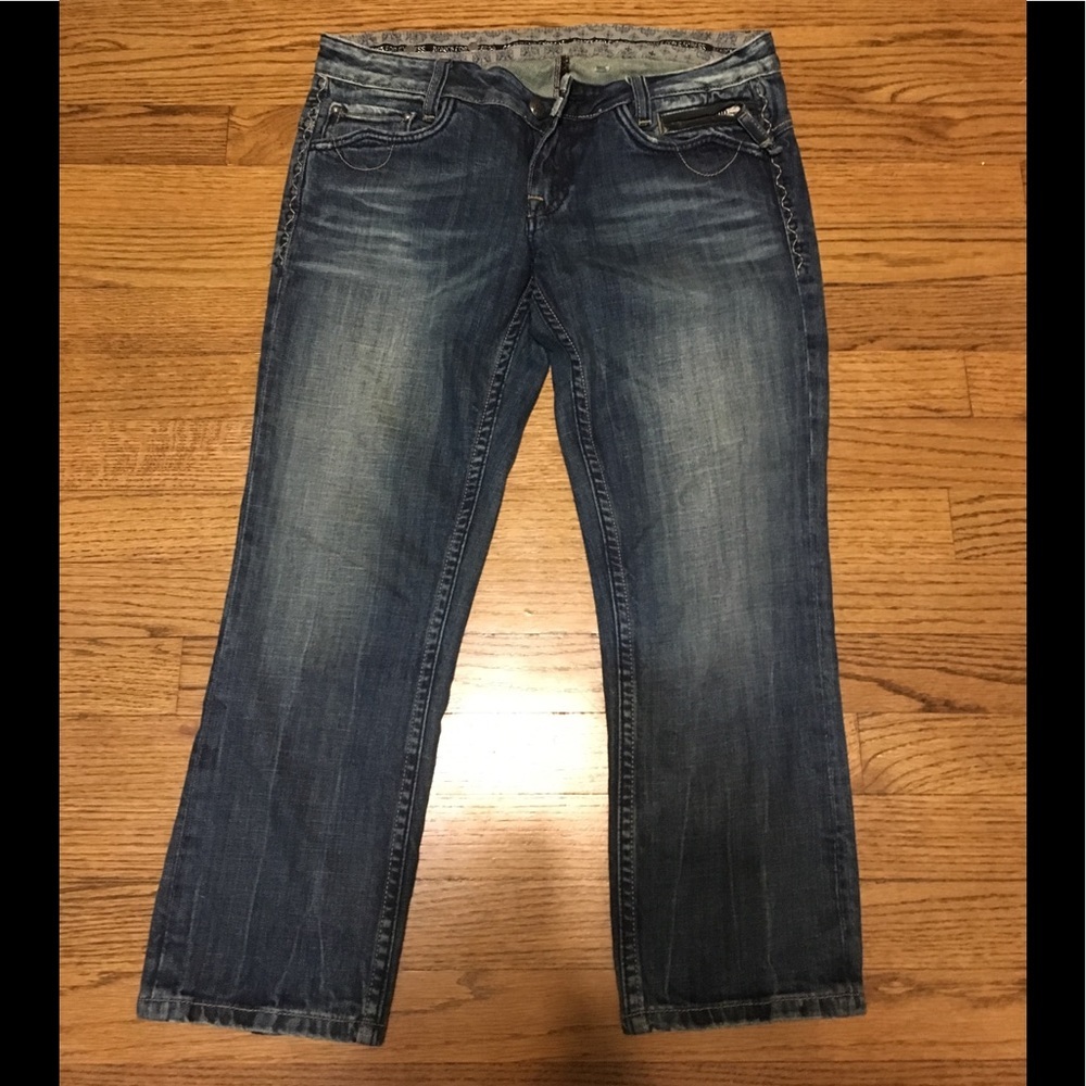 Express low rise ankle denim